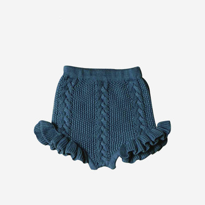 Thin Lace Knit Shorts For Girls