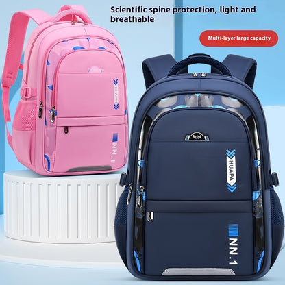 Children's Junior And Middle School Students Large Capacity Backpack