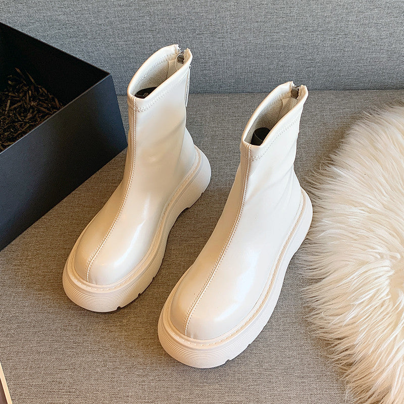 Women's Plush Warm Autumn And Winter Thick Soled Boots