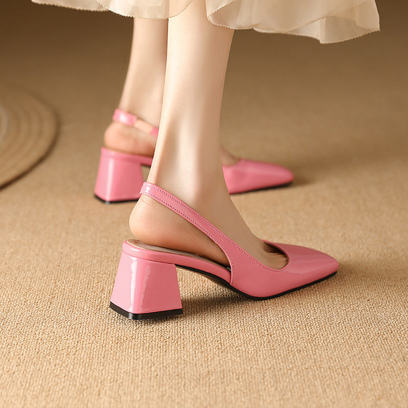 Women's Square Toe Fresh Slip-on Sandals