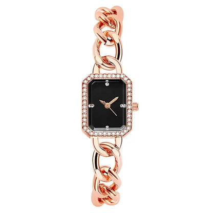 Luxury Classic Style Rectangular Women's Quartz Watch