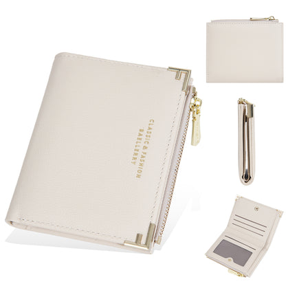 Women's Wallet Short Multiple Card Slots Zipper Bag Coin Purse