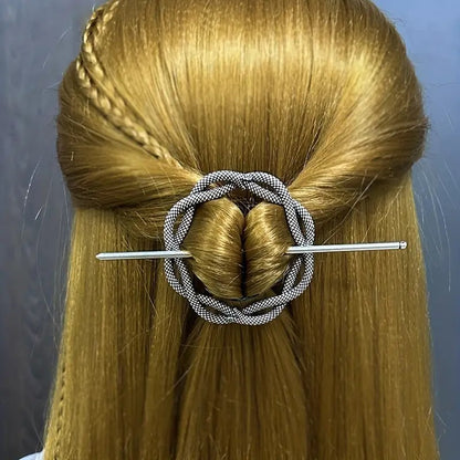 Female Viking Barrettes Animal Alloy Crescent Cloud