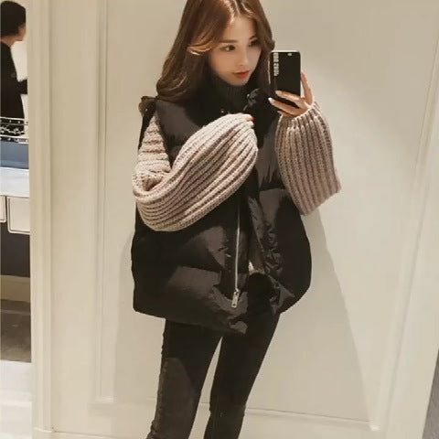 Cotton Vest Women's Short Winter Down