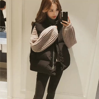 Cotton Vest Women's Short Winter Down