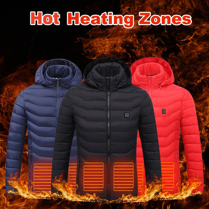 Carbon-Fiber USB Thermal Heated Power Coat