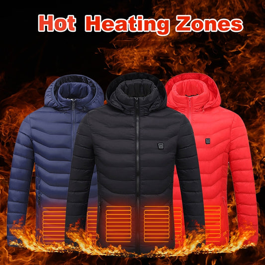 Carbon-Fiber USB Thermal Heated Power Coat