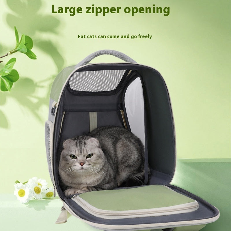 Outdoor Pet Bag Can Expand Cat Backpack Portable