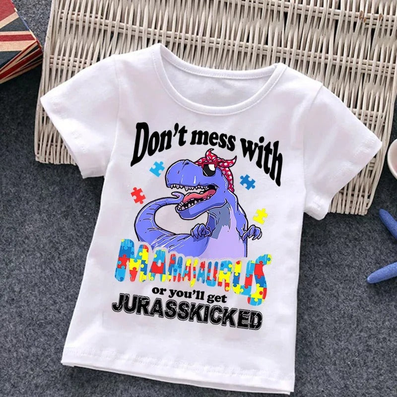 The Awareness Tee: Boys’ Autism Awareness Puzzle Graphic Top