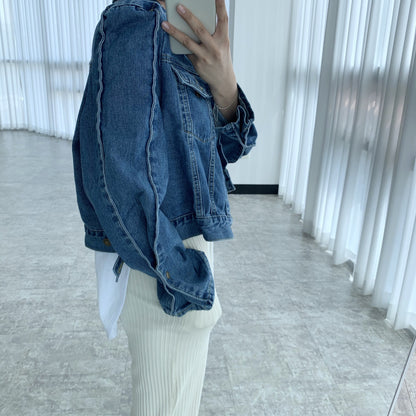Design Loose Denim Jacket For Women