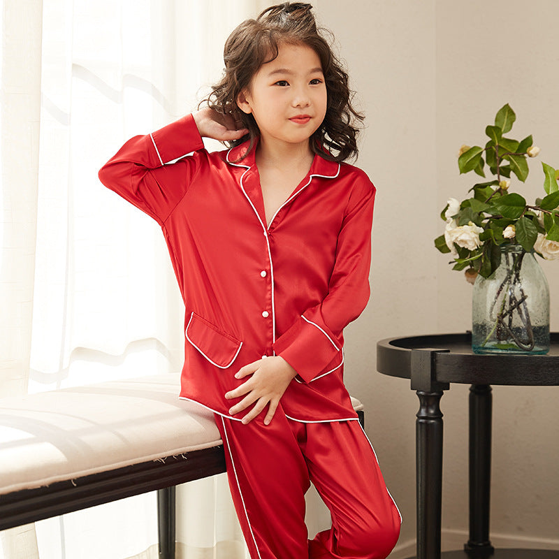 The Silk Loungewear: Thin Long Sleeve Silk Pajama Suit