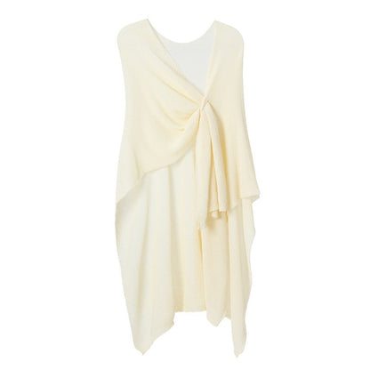 Anti-Pilling Shawl Thin Knitted Cardigan Solid Color Shawl