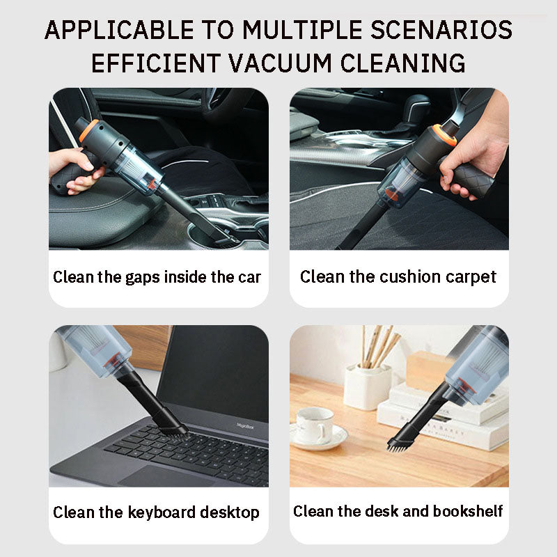AutoRobot Vac: Intelligent Handheld Cordless Car Cleaning Robot