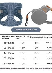 Plaid Blue Retractable Suit
