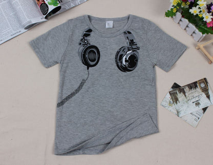 The Patterned Earplug: Patterned Short-Sleeve T-Shirt with Earplugs