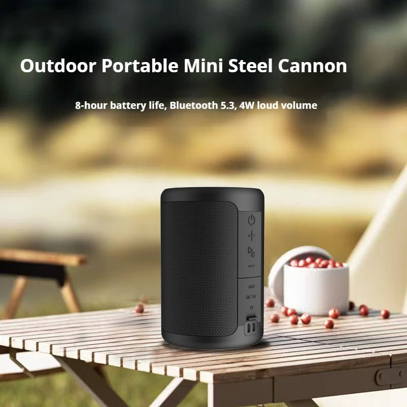 The Bass Mini: Portable Bluetooth Small Music Speaker