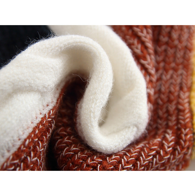 Avant-Garde Patchwork Artisan Knit Sweater