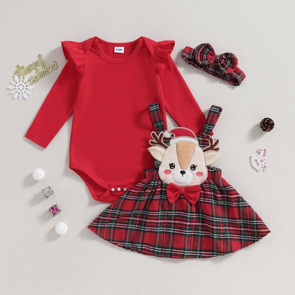 The First Noel: Christmas Newborn Girl Clothing Set