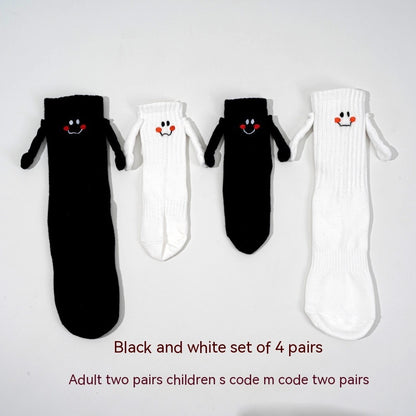 The Magnetic Bond: Magnetic Hand-Holding Tube Socks