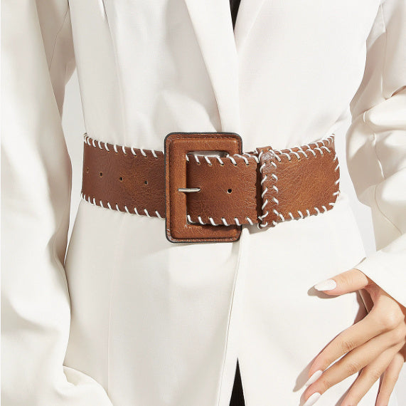 Decorative Jeans Hand-knitted Rope Belt