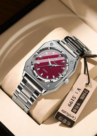788 Silver Case Wine Red