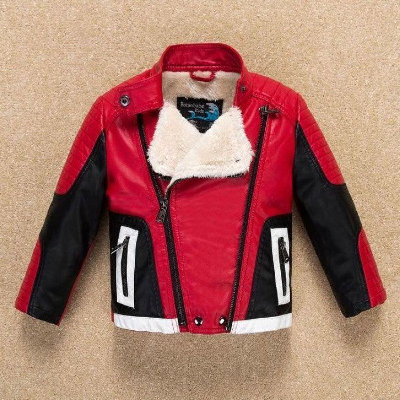 The Polished Maverick: Thickened Handsome Leather Jacket