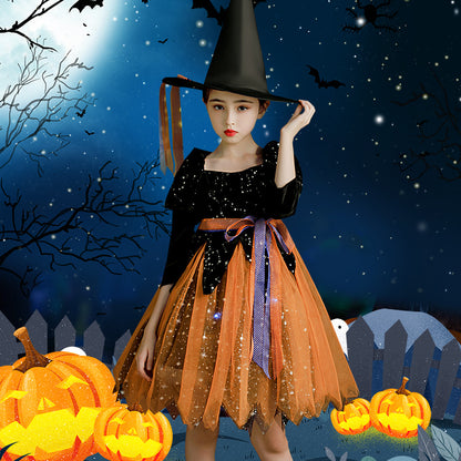 The Midnight Gown: Halloween Children’s Occasion Dress