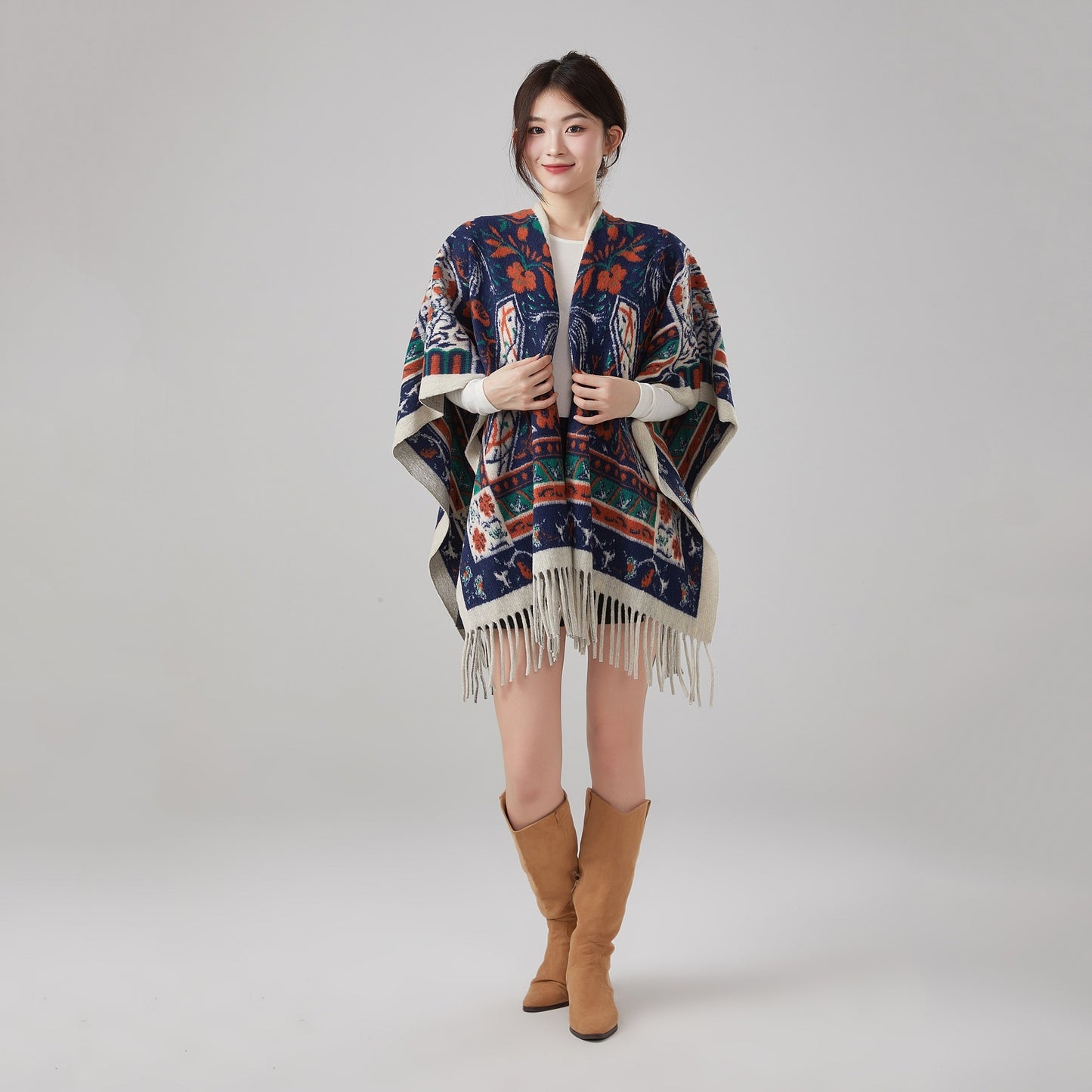 Autumn And Winter Ethnic Style Warm Shawl