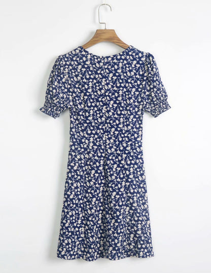 Printed short sleeve dress