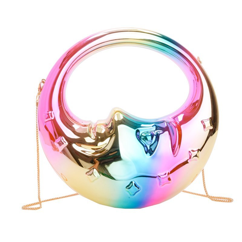 Women's Moon Handbag Niche Creative Shape Shoulder Messenger Bag