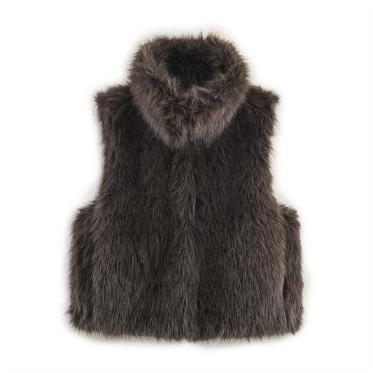 European And American Style Fashion Artificial Fur Effect Vest