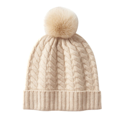 Autumn And Winter Super Soft Cashmere Women's Knitted Hat