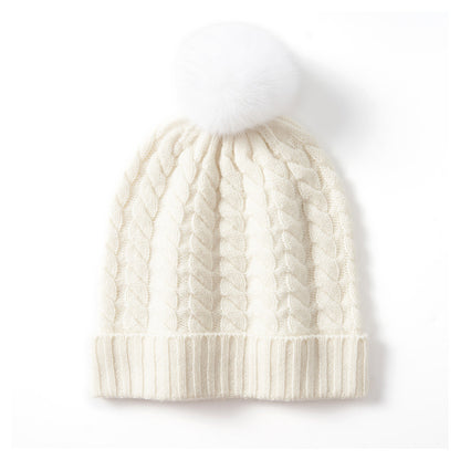 Autumn And Winter Super Soft Cashmere Women's Knitted Hat