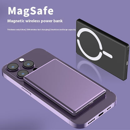 MagSlim Power: Ultra-Thin Magnetic Mini Portable Power Bank