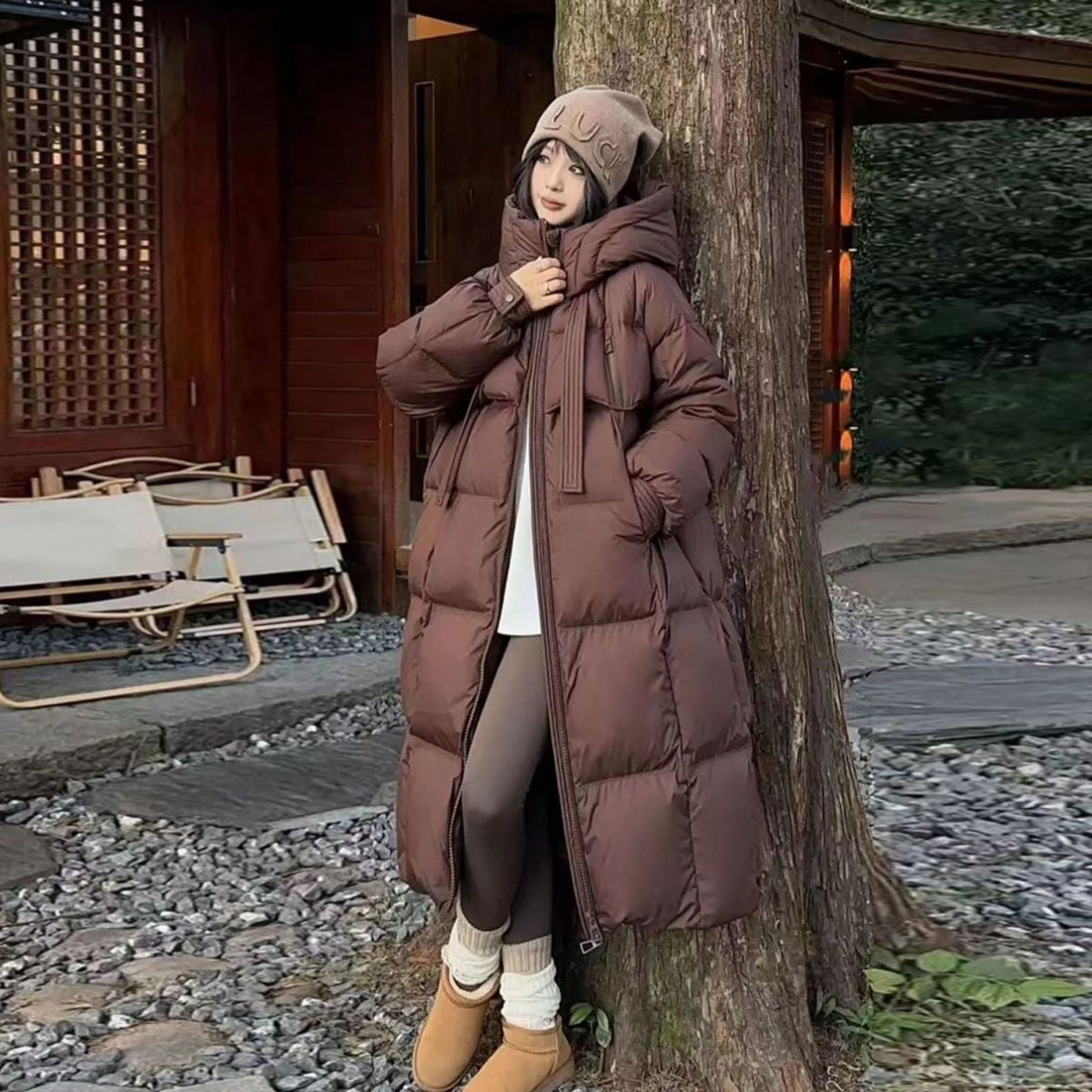 Women's Long Overknee Thickened Down Cotton-padded Coat