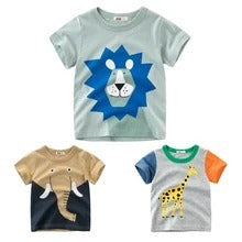 Abstract Cool-Tone Graphic Statement Tee