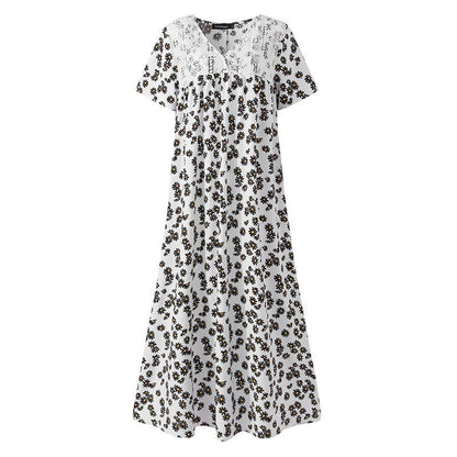 Floral short sleeve dress