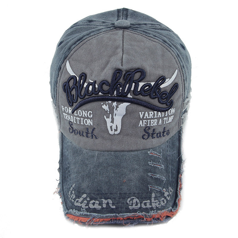 Heritage Fade: Washed Full-Signature Baseball Cap