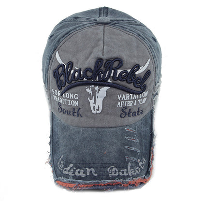Heritage Fade: Washed Full-Signature Baseball Cap