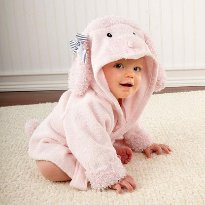 Hooded Baby Bath Towel & Robe | Soft Cotton Cartoon Animal Bathrobe for Infants & Toddlers