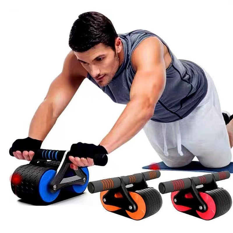 AbRoller Pro: Double Wheel Automatic Rebound Ab Wheel Roller for Men & Women