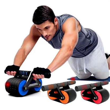 AbRoller Pro: Double Wheel Automatic Rebound Ab Wheel Roller for Men & Women