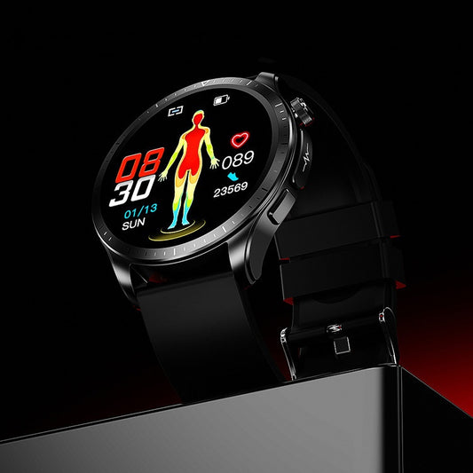 E420 Smart Watch Real Heart Rate Temperature Blood Oxygen ECG Information