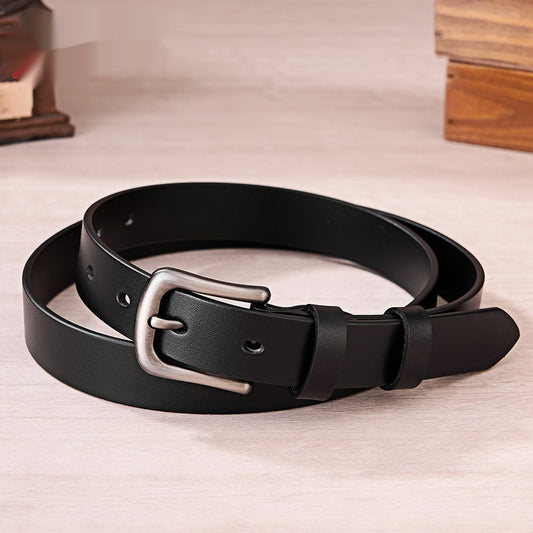 First Layer Cow Leather Belt Women's New