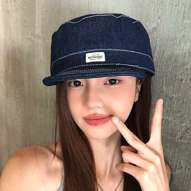 Japanese Style Simple Fashionable Hat Soft Top Versatile Short Brim Baseball Cap