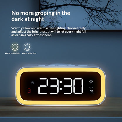 Multi-function Universal Mobile Phone Wireless Charging Electronic Digital Alarm Clock