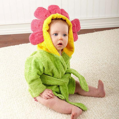 Hooded Baby Bath Towel & Robe | Soft Cotton Cartoon Animal Bathrobe for Infants & Toddlers