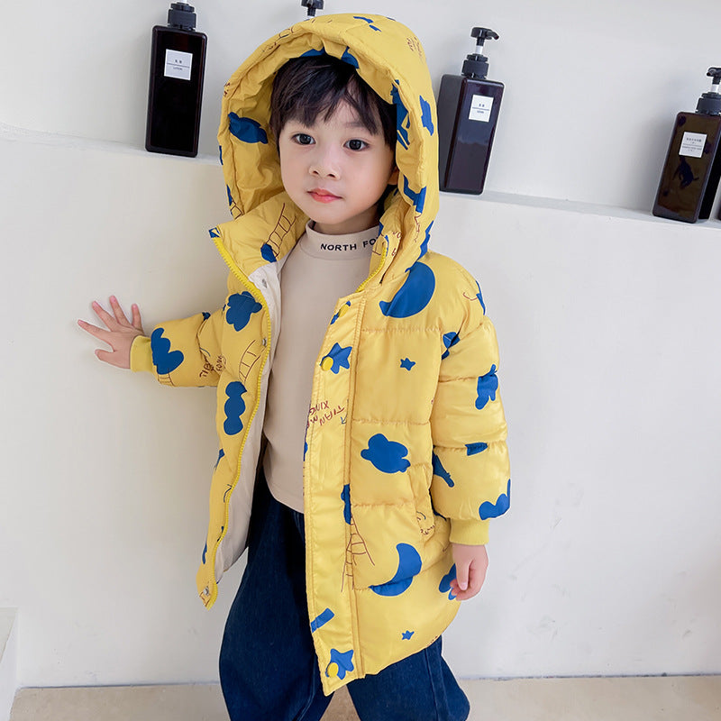 The Cloud Thickened: Mid-Length Cute Thickened Down Jacket