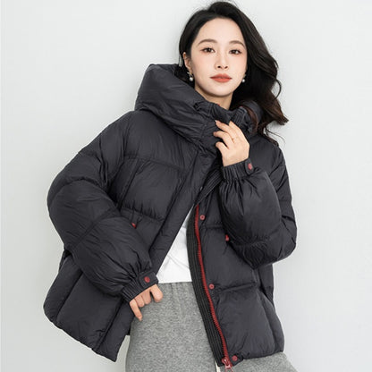 Fashion Hooded Warm Short Cotton Jacket Women