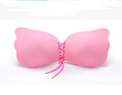 Strapless Adhesive Push-Up Bra | Invisible Rabbit-Style Backless Brassiere for Women